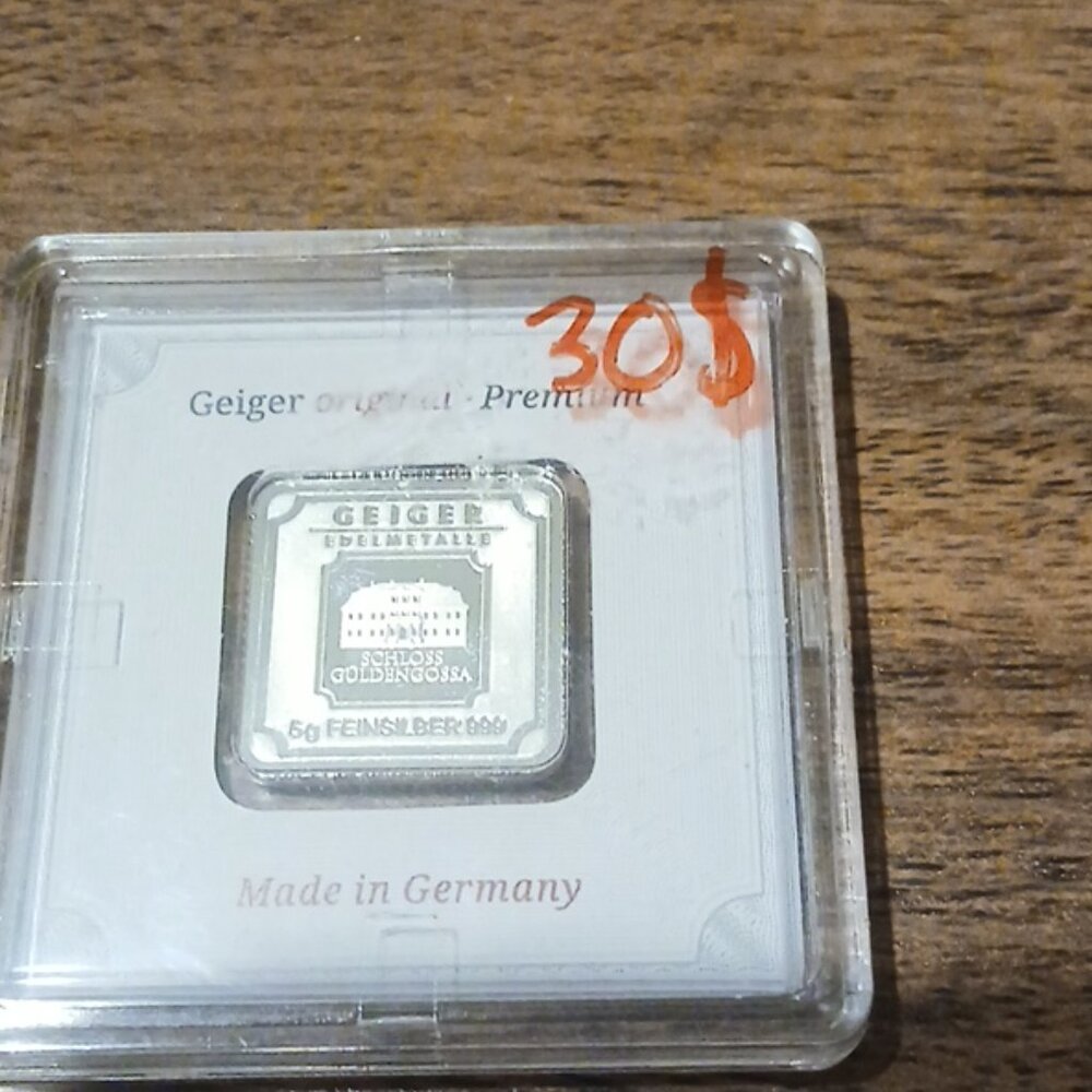 Geiger 5g silver bar